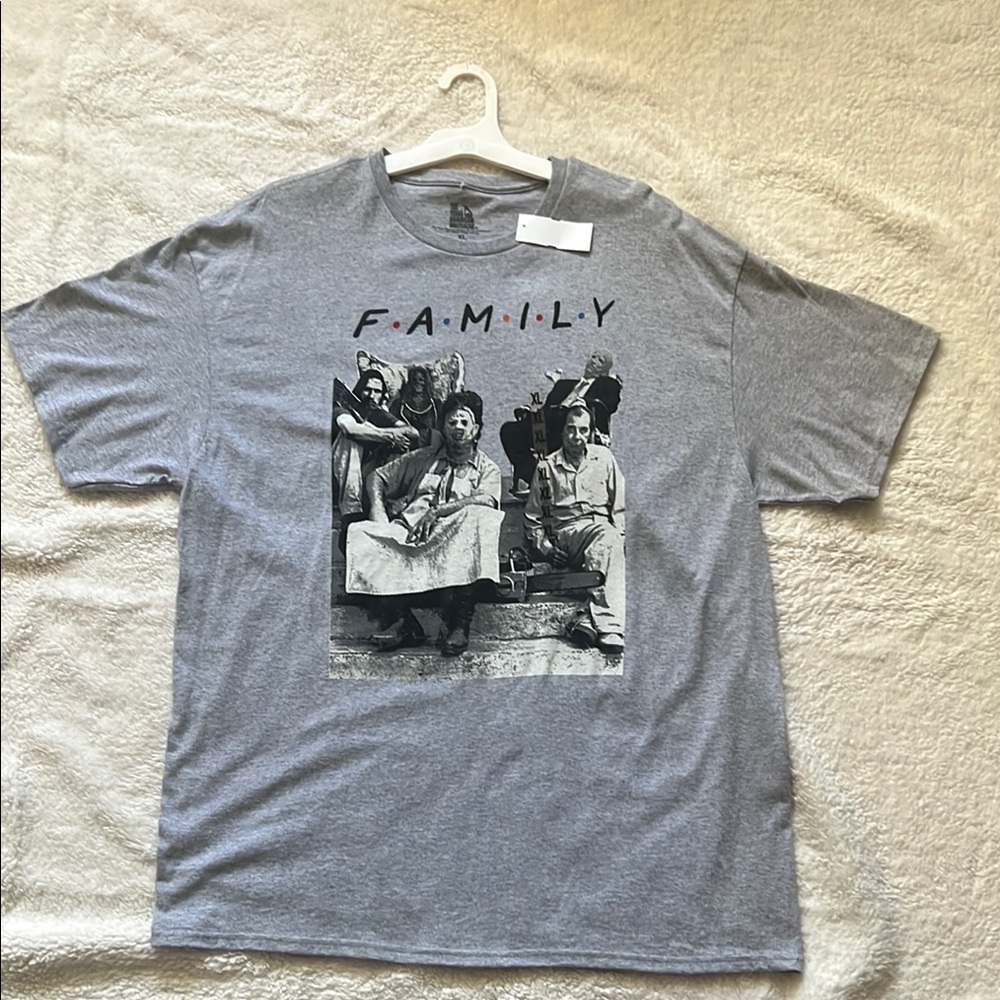 Gray Graphic Texas Chainsaw T-Shirt